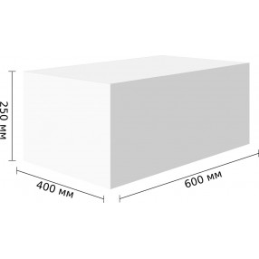 Стеновой газобетонный блок ГРАС D300, 600x250x400